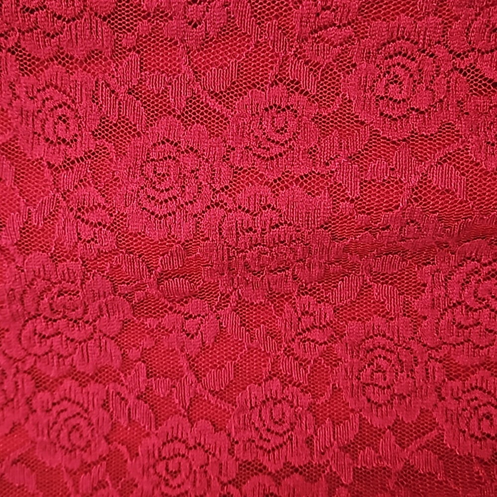 Torrid red lace pencil skirt size 1X 14/16 stretchy slip on - Picture 7 of 7